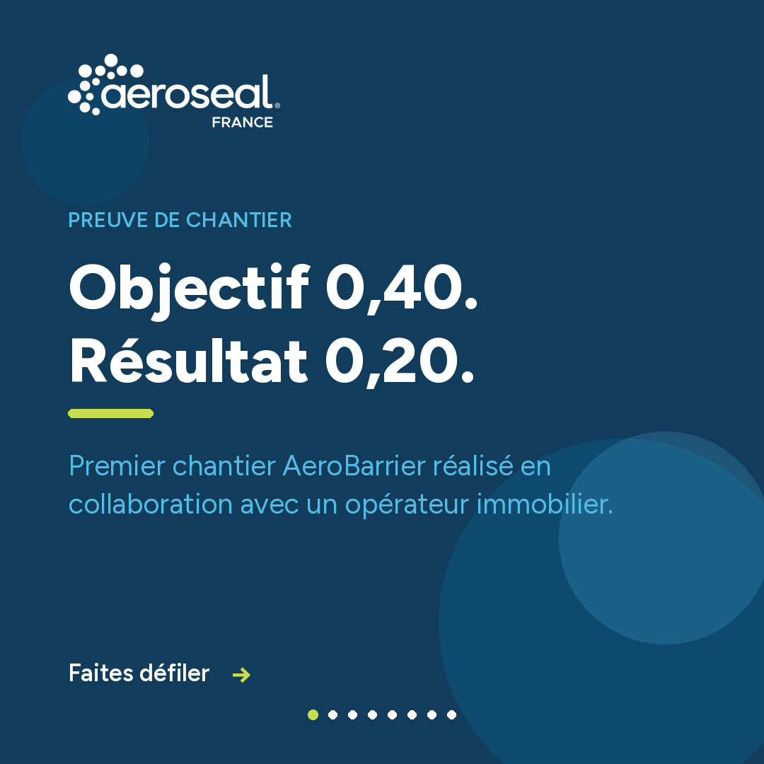 Retour de chantier AeroBarrier publié sur LinkedIn